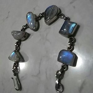 VTG-Sterling Moonstone Bracelet